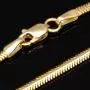 Hochwertige Fischgräten-Halskette aus 14-karätigem 585er Gold mit stilvoller Optik und zeitloser Eleganz für Damen - ca. 50cm, 2mm