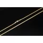 Hochwertige Fischgräten-Halskette aus 14-karätigem 585er Gold mit stilvoller Optik und zeitloser Eleganz für Damen - ca. 50cm, 2mm
