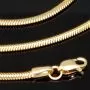 Hochwertige Fischgräten-Halskette aus 14-karätigem 585er Gold mit stilvoller Optik und zeitloser Eleganz für Damen - ca. 50cm, 2mm