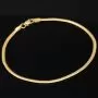 Feines Fischgräten-Goldarmband aus hochwertigem 14K 585 Gold (ca. 18cm Länge, 2mm Breite)