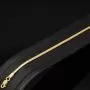 Feines Fischgräten-Goldarmband aus hochwertigem 14K 585 Gold (ca. 18cm Länge, 2mm Breite)