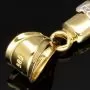 Fein ausgearbeiteter Kruzifix-Anhänger aus 14 585 Bicolor-Gold – glanzvolles Gelbgold akzentuiert mit edlem Weißgold-Korpus