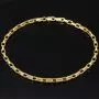 Funkelndes Ankerarmband aus echtem 585er 14K Gold – hochglanzpoliert und stilvoll verarbeitet - ca. 20,5 cm, 3 mm