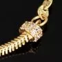 Herz-Armband aus Gold mit verschiedenen Kettenstilen, Charms und Zirkonia besetzten Elementen aus 14K 585 Gelbgold – ca. 19,5-21 cm - längenverstellbar