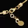 Infinity-Armband aus hochwertigem 585er Gold, 14 Karat, mit funkelnden Unendlichkeitsmotiven, Goldkügelchen in Tricolor (Gelbgold, Weißgold und Roségold) und verstellbarer Länge von 17,5 bis 19 cm