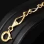 Hochglanzpoliertes Bicolor-Goldarmband aus funkelndem 14K 585 Gelb- und Weißgold mit harmonisch verschlungenen Unendlichkeitssymbolen (ca. 20cm, 7mm)