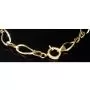 Hochglanzpoliertes Bicolor-Goldarmband aus funkelndem 14K 585 Gelb- und Weißgold mit harmonisch verschlungenen Unendlichkeitssymbolen (ca. 20cm, 7mm)