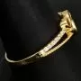 Kunstvoll designter Infinity-Herz-Ring für Damen aus hochwertigem 14K 585er Gold mit funkelnden Zirkonia besetzt ca. RG 58