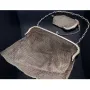 stilvolle, antike Damen - Handtasche / Abendtasche mit separaten Geldbörse aus Silber. hergestellt ca. 1900
