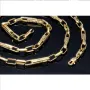 Designer-Ankerkette im Greco-Stil aus 585er Gelbgold (14k)- 64cm lang, 4,3 mm breit, 10,8g