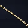 hochwertige Bohnenkette aus 585er (14 Karat) Gelbgold (ca. 66 cm; 20,8g, 7mm)