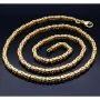 voll massive Königskette aus hochwertigem 585er Gold (14 Karat) in 60 cm Länge; ca. 3,3 mm breit (ca. 44,7g) - Made in Germany - Mit FBM - Stempel