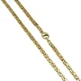 voll massive Königskette aus hochwertigem 585er Gold (14 Karat) in 60 cm Länge; ca. 3,3 mm breit (ca. 44,7g) - Made in Germany - Mit FBM - Stempel