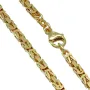 voll massive Königskette aus hochwertigem 585er Gold (14 Karat) in 60 cm Länge; ca. 3,3 mm breit (ca. 44,7g) - Made in Germany - Mit FBM - Stempel