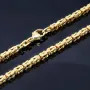 voll massive Königskette aus hochwertigem 585er Gold (14 Karat) in 60 cm Länge; ca. 3,3 mm breit (ca. 44,7g) - Made in Germany - Mit FBM - Stempel