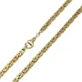 massive Premium - Königskette aus hochwertigem 14K Gold (585) in 65 cm Länge; ca. 3,3 mm breit - Made in Germany mit FBM Stempel
