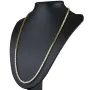 massive Premium - Königskette aus hochwertigem 14K Gold (585) in 65 cm Länge; ca. 3,3 mm breit - Made in Germany mit FBM Stempel