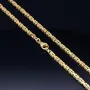 massive Premium - Königskette aus hochwertigem 14K Gold (585) in 65 cm Länge; ca. 3,3 mm breit - Made in Germany mit FBM Stempel
