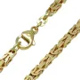 Königskette aus voll massivem 585 Gold (14 Karat) in 55 cm Länge; ca. 3,3 mm breit (ca. 40,7g) - mit FBM Stempel - Made in Germany !