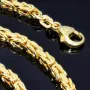 Königskette aus voll massivem 585 Gold (14 Karat) in 55 cm Länge; ca. 3,3 mm breit (ca. 40,7g) - mit FBM Stempel - Made in Germany !
