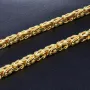 Königskette aus voll massivem 585 Gold (14 Karat) in 55 cm Länge; ca. 3,3 mm breit (ca. 40,7g) - mit FBM Stempel - Made in Germany !