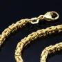 50cm lange Königskette aus voll massivem 585 Gold (14 Karat); ca. 3,2 mm breit (ca. 37,6g) - Made in Germany mit FBM Stempel