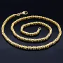 50cm lange Königskette aus voll massivem 585 Gold (14 Karat); ca. 3,2 mm breit (ca. 37,6g) - Made in Germany mit FBM Stempel