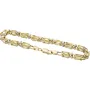 Goldenes bicolor Königsarmband (585er 14k), 5,5mm breit, 19cm lang