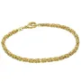Massives Königsarmband aus Gold (585er 14k Gold), ca. 3mm Breite, ca. 21cm lang, ca. 11,8 g - Made in Germany !