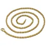 Massive Premium-Königskette aus hochwertigem 14K Gold (585) in 65 cm Länge; ca. 3mm breit (ca. 36,4g) - Made in Germany mit FBM Stempel