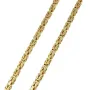 Massive Premium-Königskette aus hochwertigem 14K Gold (585) in 65 cm Länge; ca. 3mm breit (ca. 36,4g) - Made in Germany mit FBM Stempel