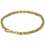 Massives Königsarmband aus Gold (585er 14k Gold), ca. 3,3 mm Breite, ca. 23cm lang, ca. 16,6g - Made in Germany