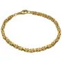 Massives Königsarmband aus Gold (585er 14k Gold), ca. 3,3 mm Breite, ca. 23cm lang, ca. 16,6g - Made in Germany
