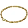 Massives Königsarmband aus Gold (585er 14k Gold), ca. 3,3 mm Breite, ca. 20cm lang, ca. 14,4g