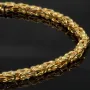 Massives Königsarmband aus Gold (585er 14k Gold), ca. 3 mm Breite, ca. 22cm lang, ca. 11,6g - Made in Germany mit FBM Stempel