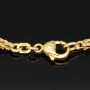 Massives Königsarmband aus Gold (585er 14k Gold), ca. 3 mm Breite, ca. 22cm lang, ca. 11,6g - Made in Germany mit FBM Stempel