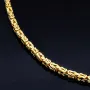 massive Premium-Königskette aus hochwertigem 14K Gold (585) in 45 cm Länge; ca. 3mm breit (ca. 26,5g) produziert in Deutschland - Mit FBM - Stempel