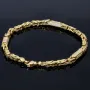 Bling - Königsarmband mit glitzernden Zirkonia Steinen aus 585er Gelbgold (14 Karat) in 21 cm Länge
