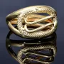 Damen-Goldring in 585 14K Gelbgold in Größe 56