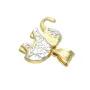 Sehr schöner Elefant-Anhänger aus hochwertigem 585er 14K Gelb- und Weissgold (bicolor)