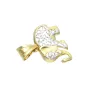 Sehr schöner Elefant-Anhänger aus hochwertigem 585er 14K Gelb- und Weissgold (bicolor)