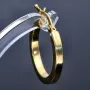 edle, klassische Creolen in 585er 14K Gelbgold