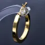 edle, klassische Creolen in 585er 14K Gelbgold