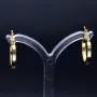 edle, klassische Creolen in 585er 14K Gelbgold