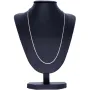 Edle Fuchsschwanzkette Goldkette aus Weißgold (14k 585 Gold) ca. 45 cm Länge, 1mm