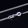 Edle Fuchsschwanzkette Goldkette aus Weißgold (14k 585 Gold) ca. 45 cm Länge, 1mm