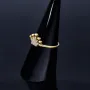 Sehr schöner Kronen Ring in 585 14 Karat Gelbgold mit Zirkoniabesatz. RG 56-57