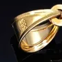 hübscher filigran verzierter Kreuzanhänger aus Gold aus 14k (585er) Gelbgold und Weißgold (bicolor)