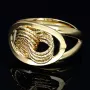 prunkvoller Ring für Damen in hochwertigem 585 14K Gelbgold in Ringgröße ca. 56