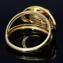 prunkvoller Ring für Damen in hochwertigem 585 14K Gelbgold in Ringgröße ca. 56